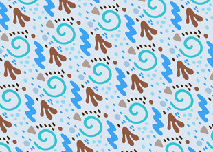 蓝底螺旋箭头图案背景