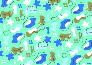 冰鞋雪花图案背景设计