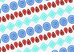 多彩几何图案无缝背景