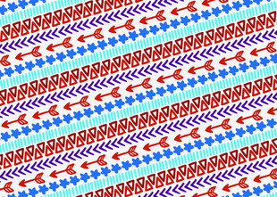 多彩几何条纹图案设计