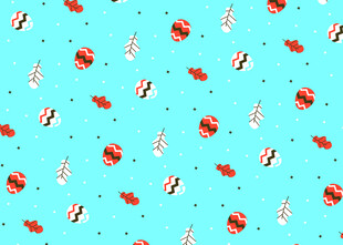 蓝色底海洋生物图案背景