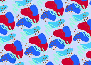 多彩鲸鱼图案背景纹理