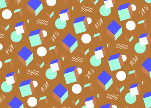 多彩几何图案背景纹理