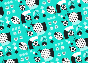 足球元素几何图案背景