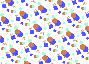 多彩几何图案无缝背景图