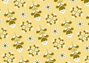 黄色小花图案背景