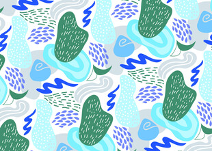 清新仙人掌图案背景设计