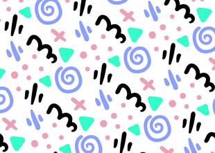 波普风几何图案背景