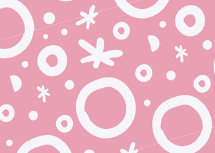 粉色背景几何图案装饰图