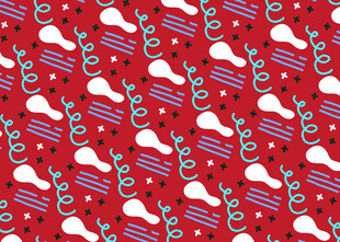 红色节日图案无缝背景