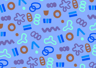 多彩几何图案无缝背景