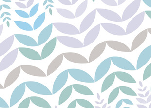 清新叶形图案背景纹理