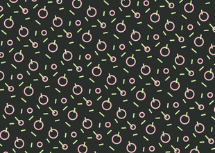 黑色背景花卉图案纹理