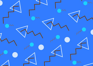 蓝色几何图案背景