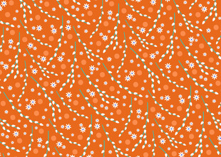 橙色底白色斑点图案纹理