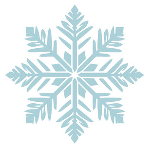 浅蓝色精美雪花图案