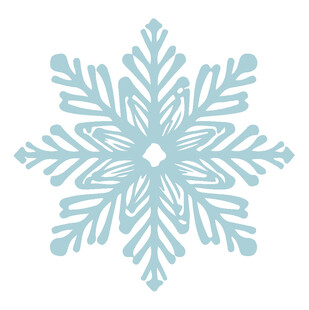 浅蓝色精美雪花图案