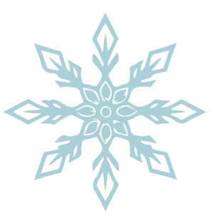 浅蓝色精致雪花图案