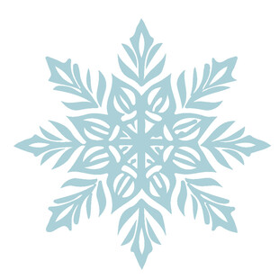 浅蓝色雪花图案设计