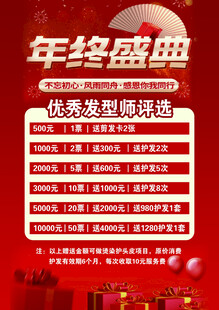 年终盛典优秀发型师评选