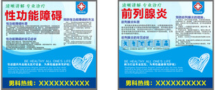 男科医院病种科灯箱展板海报画面