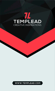 黑色红边简约模板设计