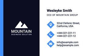 山峰标志与联系方式展示