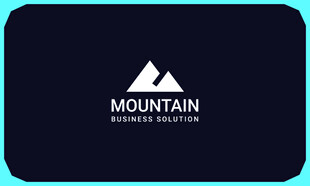 简约山峰主题标志设计