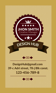 复古风格圆形徽章设计