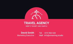 旅行代理名片设计