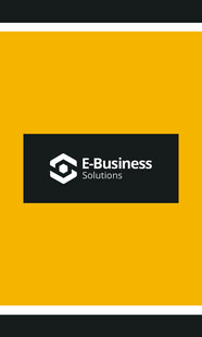 黄色背景上的商务标志