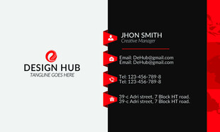 现代简约风名片设计