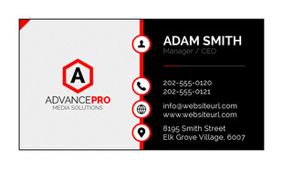 现代简约风商务名片设计