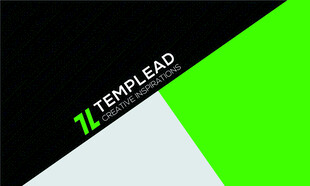 黑绿白三色企业标志设计