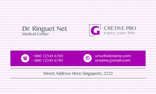 紫色商务名片设计展示