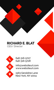 几何风格商务名片设计