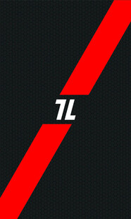 黑底红条带7L标志图案