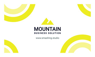 简约山主题几何图案设计