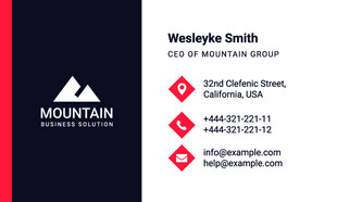 山峰主题名片设计