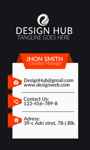 设计中心名片模板示例