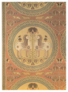 古代精美图案装饰织物