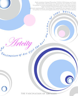 梦幻渐变圆环艺术背景图