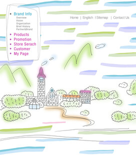 手绘城市景观图