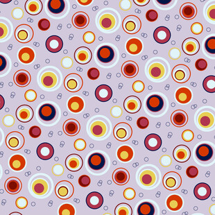 多彩圆圈几何图案背景