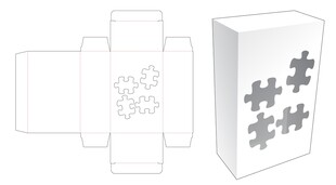 拼图样式包装盒设计图