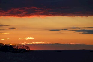 海边壮丽日落景观