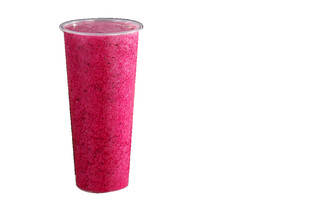 粉色渐变高身塑料杯