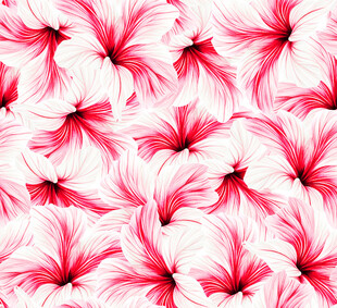 粉色花卉无缝图案背景