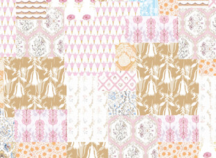 多彩几何花卉图案集合