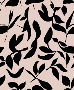 简约黑叶图案背景纹理